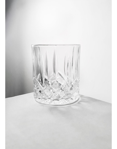 Set X 6 Vaso Vidrio Labrado Deli Glass 330 Ml Color Transparente