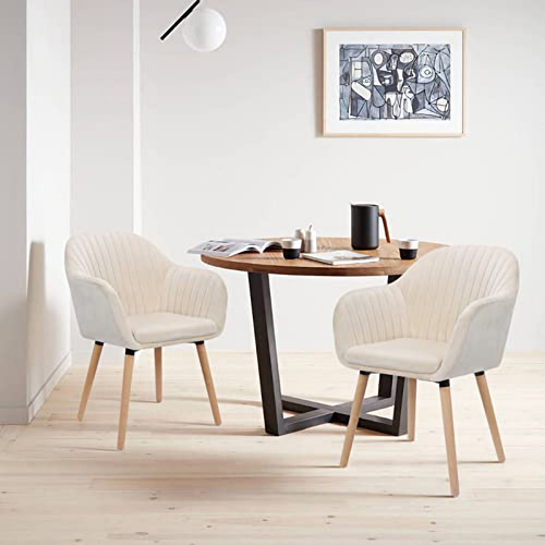 Sillon Silla Eames X 2 Vintage Colores Unicos Estructura De La Silla Símil Madera Asiento Blanco Diseño De La Tela Terciopelo