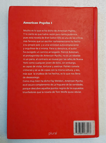 Libro American Psycho I Bret Easton Ellis Parte 1 (Usado)