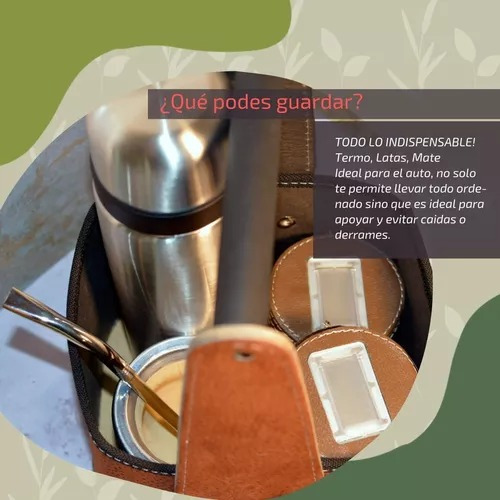 Set Matero Economico Canasta Con Latas Cuero Ecologico Ofert