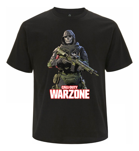 Remera + Gorra Call Of Duty Warzone 100 % Algodón 