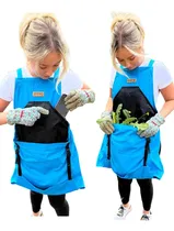 Comprar Delantal De Jardinería Con Espalda Cruzada Y Bolsillos
