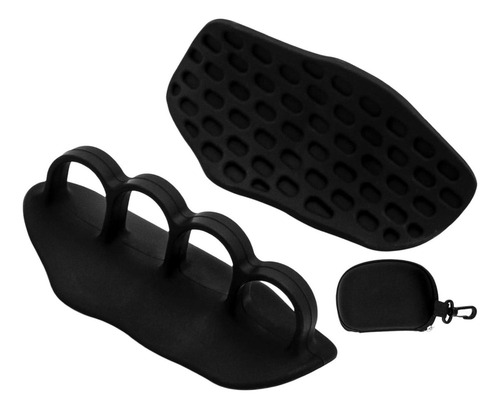 1 Pair Of Black Weightlifting Grips