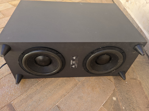 Caixa Subwoofer Jbl Bass 20 - Não Funciona- Ref. Denon.onkyo Preto (Usado)