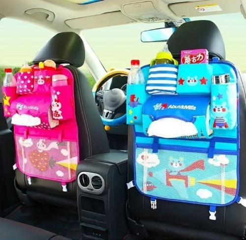 Bolso Organizador Bebe Para Respaldo Asiento Trasero De Auto