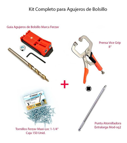 Aguejeros De Bolsillo Marca Ferzav Kit Completo