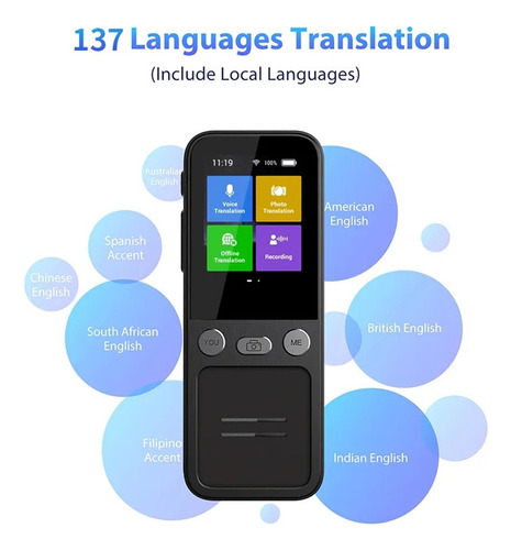 Máquina De Tradução Inteligente Instantânea Portátil T16