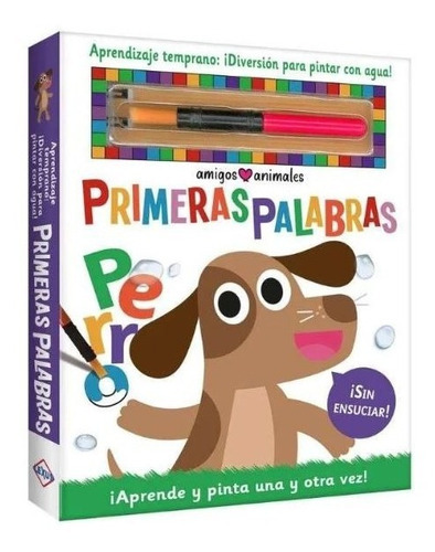 Libro Primeras Palabras - Diversión Para Pintar Con Agua, De Vários. Editorial Lexus, Tapa Dura En Español