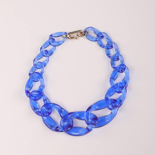 Gargantilla De Acrílico Wiwpar, Collar Llamativo De Acrílico