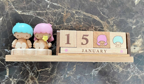 Calendario Perpetuo Madera Little Twin Stars Sanrio