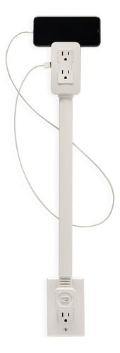 Extensor De Toma De Corriente Con Usb Y Corriente Alterna, A