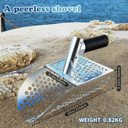 Cuchara De Arena Con Detector De Metales Acero Inoxidable