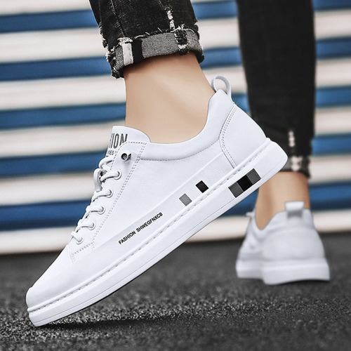 Zapatos De Cuero Genuino Elegantes Para Hombre Estilo Casual