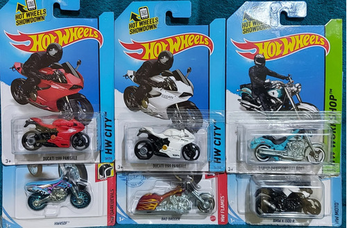 Hot Wheels Colección 6 Motos No Sth No Rlc