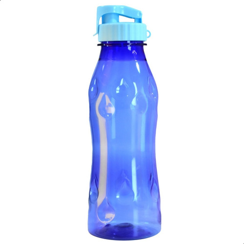 Imagen 1 de 5 de Botella Deportiva Agua Plastica Tapa Flip Pico Sport 600ml