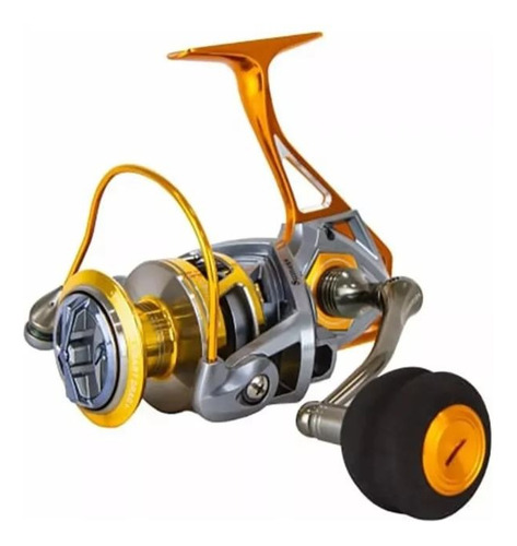 Molinete Sumax Metaniun Sm 5000 Drag 18 Kg, Lançamento Cinza E Dourado Direito/esquerdo