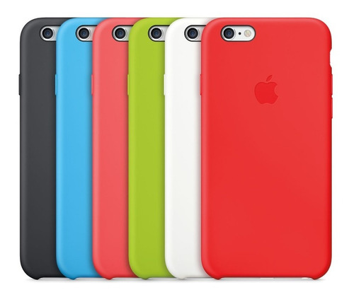 Imagen 2 de 9 de Case Silicona Original iPhone + Vidrio Templado Freecellshop