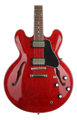 Gibson Es335 60s Semi Hollow Made In Usa Color Cherry Material Del Diapasón Palo De Rosa Orientación De La Mano Diestro