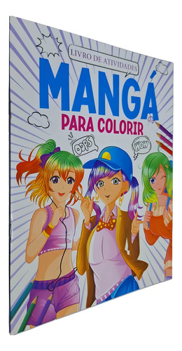 Livro Físico De Atividades Mangá Para Colorir, De Equipe Editorial. Mangá Para Colorir Editorial Pé Da Letra, Tapa Mole, Edición 1 En Português, 0
