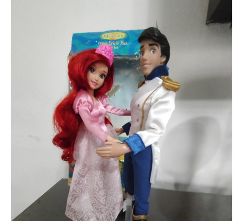 Principe Eric Y Ariel Max Disney La Sirenita Con  Caja