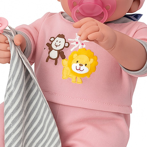 Boneca Bebê Com Amor Cotiplás Reborn Acessórios 40cm Vinil