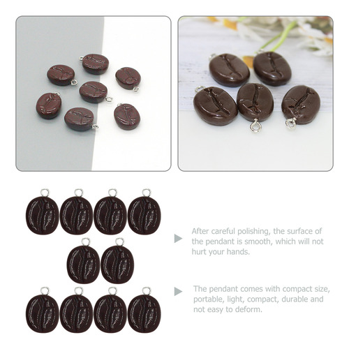 Colgante De Granos De Café Simulados, 10 Unidades