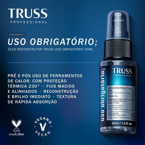 Kit Truss Ultra Hydration Uso Obrigatório Duo Óleo 30