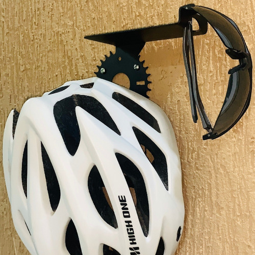 Imagem 2 de 7 de Suporte P/ Guardar Acessórios De Bike, Capacete, Gps, Óculos