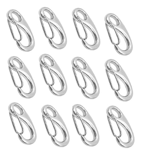 12pcs Ganchos 316 Acero Inoxidable Barco Ejercicio