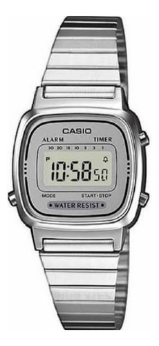 Reloj Casio La670 Mujer Mini Dorado Negro Vintage Alarma