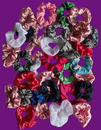 Scrunchies Moñeras Set De 6 Moñeras Variadas