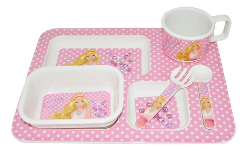 Set Vajilla Bebes Niña 5 Piezas Infantil