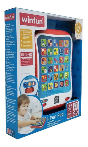 Imagen 3 de 4 de Tablet I-fun Pad De Aprendizaje Bebe 2271 Original Winfun