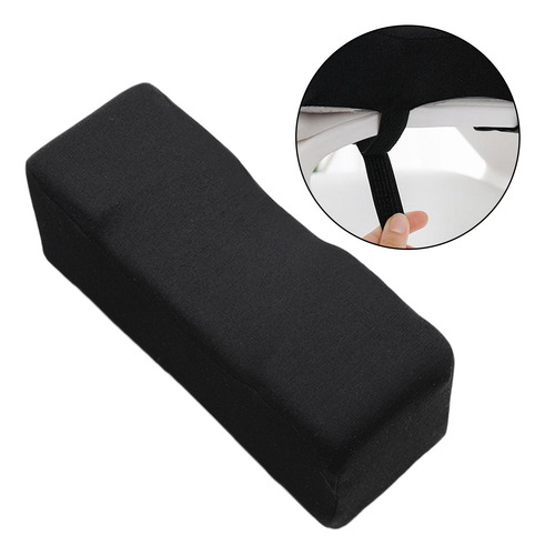 2 Negro Cómodo Reposabrazos Almohada Silla Reposabrazos