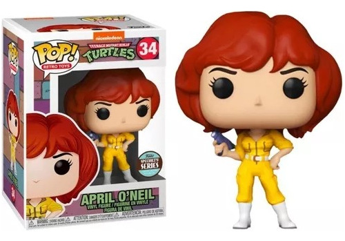 Funko Pop April O'neil #34 Specialty Sticker Tortugas Ninja