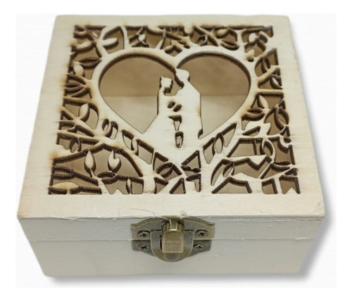 Caja Decorativa De Madera Con Broche