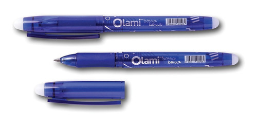 Roller Gel Borrable Friccion Olami X2 Unidades Tinta Azul
