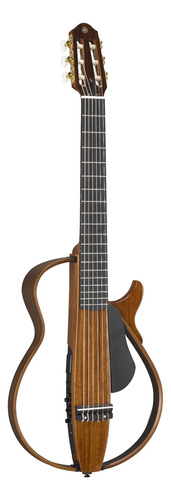 Guitarra Electroacústica Yamaha SLG200NW para diestros ébano brillante