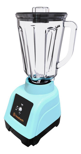 Licuadora 750w Vidrio 2l Tradicional 2v Bosstech B2 Celeste