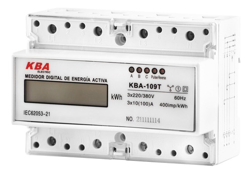 Medidor Electricidad Kba-109t Trifasico