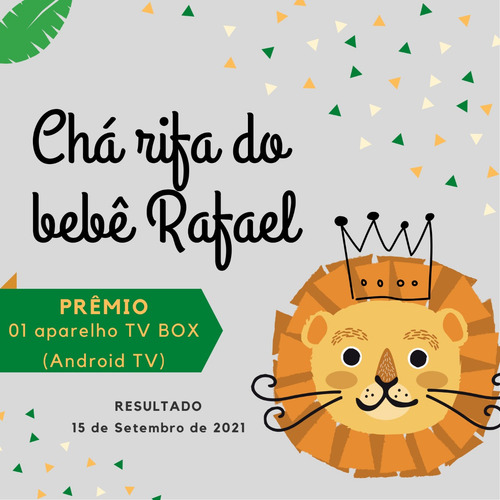 Imagem 1 de 6 de Convite Digital Chá Rifa