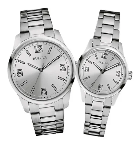 Combo De 2 Relojes Bulova 96l198 Dama Y 196a154 Caballero