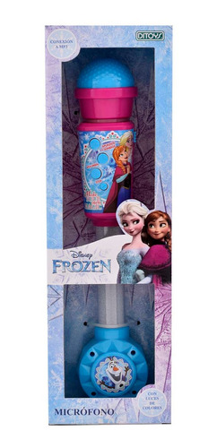 Microfono Frozen Con Luces Disney Original Ditoys 2255