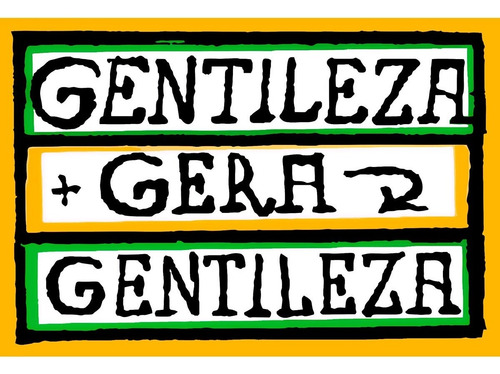 Imagem 1 de 2 de Placa Quadro Decorativo 40x60cm Gentileza Gera Gentile Xh122