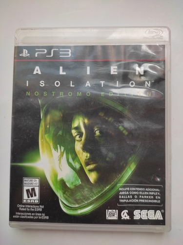 Alien Insolation Nostromo Edition Ps3 Playstation 3 