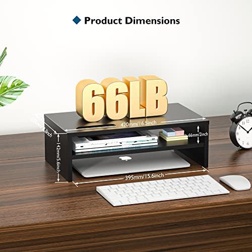 Soporte De Monitor De Madera, Soporte De Soporte Para Escrit