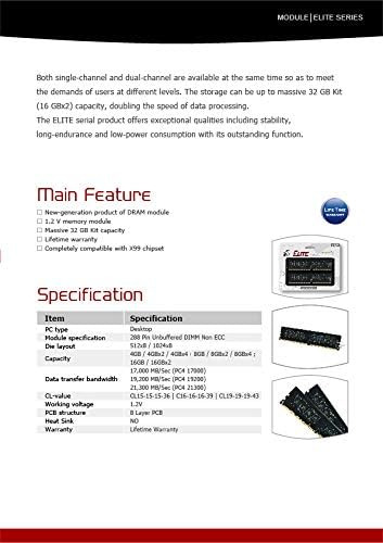 Memoria Ram P/ Pc De Escritorio Teamgroup 8gb Ddr4 2666 Mhz