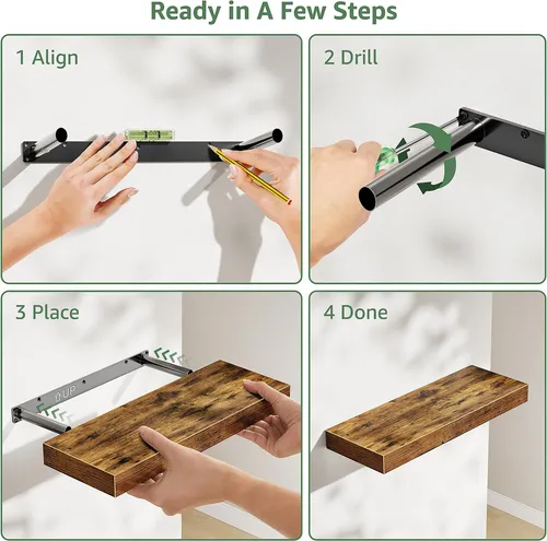 Estantes Flotantes De Baño Kluvis Para Pared - Estante De Ca