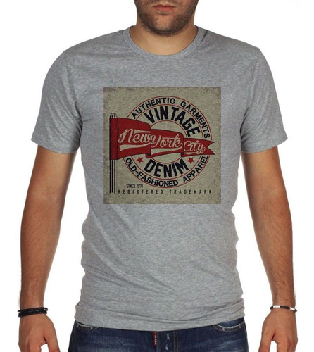 Remera De Hombre Authentic Garments Vintage Nyc Old