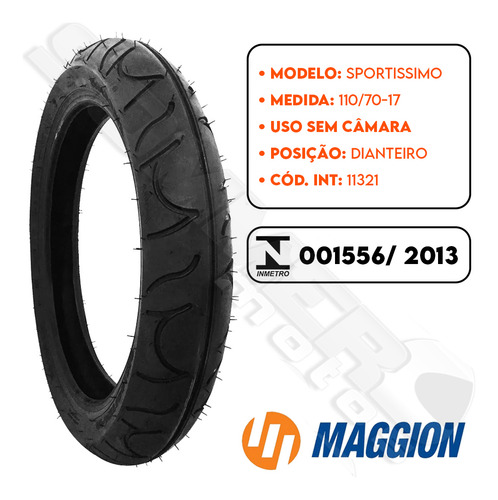 Par Pneu Xtz 250 X 110-70-17 + 140-70-17 (+largo) Maggion
